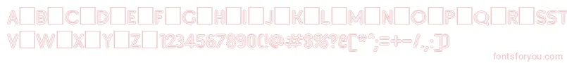 Inset7 Font – Pink Fonts on White Background