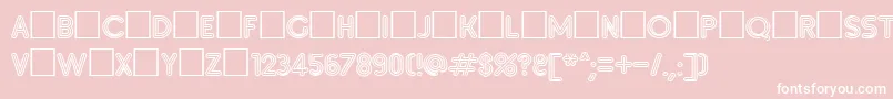 Inset7 Font – White Fonts on Pink Background
