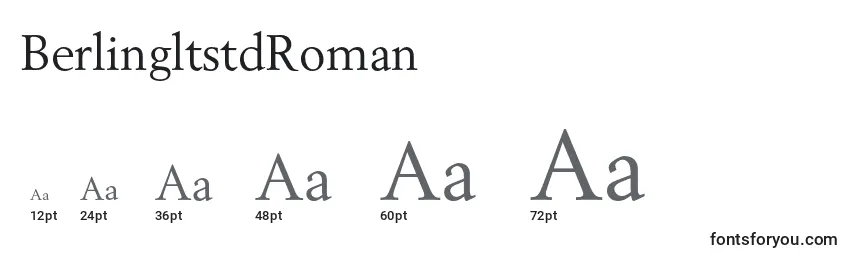 BerlingltstdRoman Font Sizes
