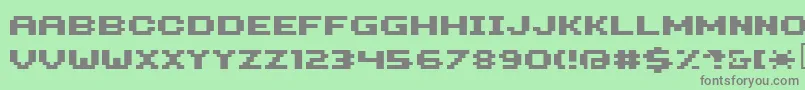 Hilogi71 Font – Gray Fonts on Green Background