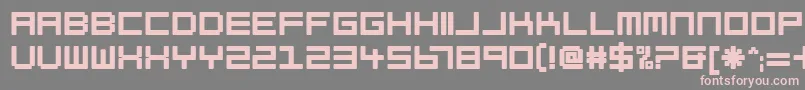Petitinho Font – Pink Fonts on Gray Background