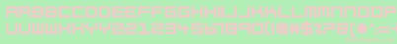 Petitinho Font – Pink Fonts on Green Background