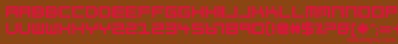 Petitinho Font – Red Fonts on Brown Background