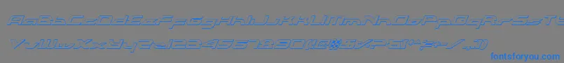 Alexlcoi Font – Blue Fonts on Gray Background
