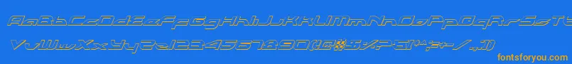 Weitere Informationen zur Alexlcoi-Schriftart Alexlcoi-Schriftart – Orangefarbene Schriften auf blauem Hintergrund