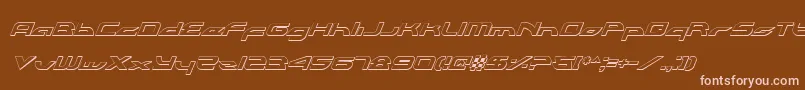 Alexlcoi Font – Pink Fonts on Brown Background