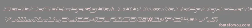 Alexlcoi Font – Pink Fonts on Gray Background
