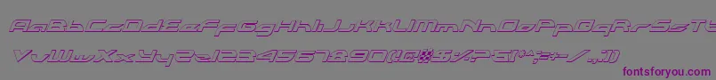 Alexlcoi Font – Purple Fonts on Gray Background