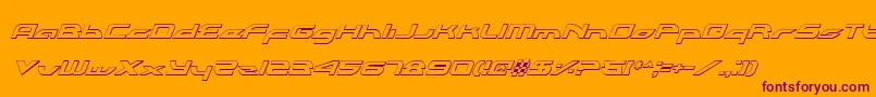 Alexlcoi Font – Purple Fonts on Orange Background