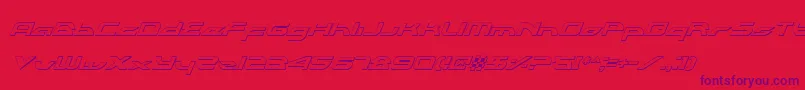 Alexlcoi Font – Purple Fonts on Red Background