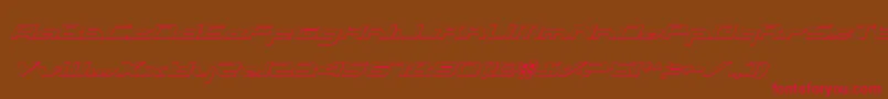 Alexlcoi Font – Red Fonts on Brown Background