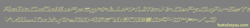 Alexlcoi Font – Yellow Fonts on Gray Background