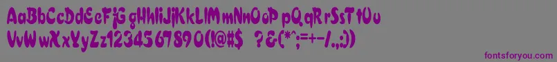 ElectrikCn Font – Purple Fonts on Gray Background