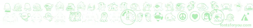 Tas2k3 Font – Green Fonts on White Background