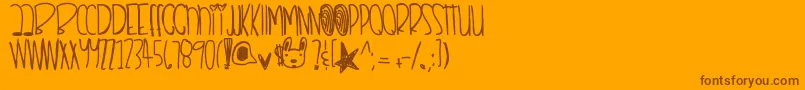 Remixthisdopeshit Font – Brown Fonts on Orange Background