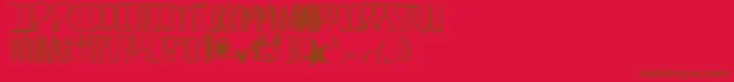 Remixthisdopeshit Font – Brown Fonts on Red Background