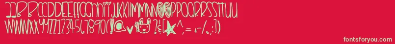 Remixthisdopeshit Font – Green Fonts on Red Background