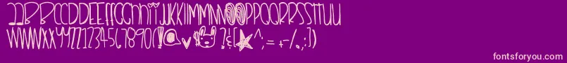 Remixthisdopeshit Font – Pink Fonts on Purple Background
