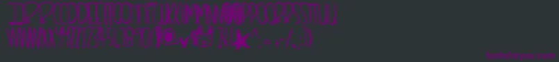 Remixthisdopeshit-Schriftart – Violette Schriften auf schwarzem Hintergrund