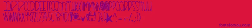 Remixthisdopeshit Font – Purple Fonts on Red Background