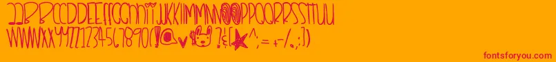 Remixthisdopeshit Font – Red Fonts on Orange Background