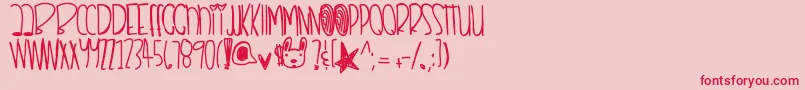Remixthisdopeshit Font – Red Fonts on Pink Background