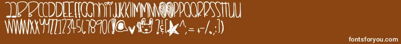 Remixthisdopeshit Font – White Fonts on Brown Background