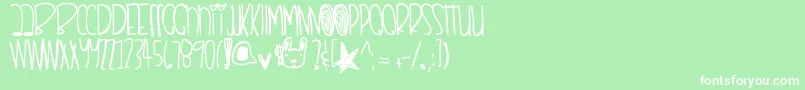 Remixthisdopeshit Font – White Fonts on Green Background