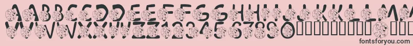 LmsScoobyDoobyDoo Font – Black Fonts on Pink Background