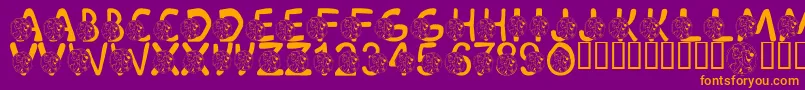 LmsScoobyDoobyDoo Font – Orange Fonts on Purple Background