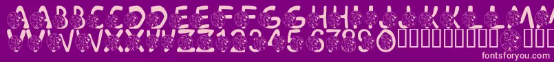 LmsScoobyDoobyDoo Font – Pink Fonts on Purple Background