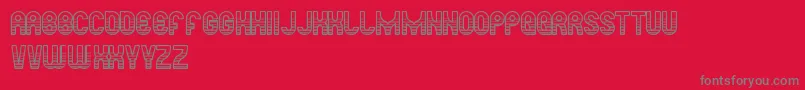ReadySteadyGo Font – Gray Fonts on Red Background