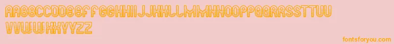 ReadySteadyGo Font – Orange Fonts on Pink Background
