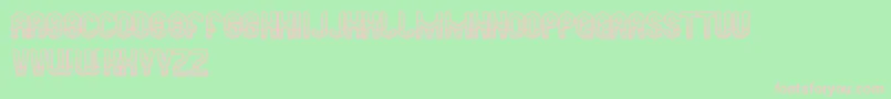 ReadySteadyGo Font – Pink Fonts on Green Background