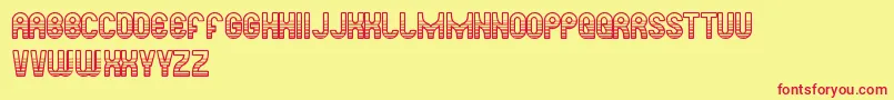 ReadySteadyGo Font – Red Fonts on Yellow Background