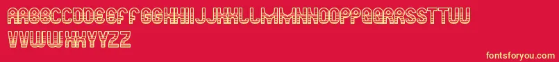 ReadySteadyGo Font – Yellow Fonts on Red Background