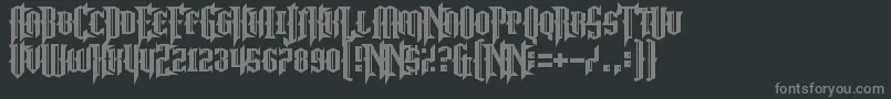 NoMoreJustice Font – Gray Fonts on Black Background