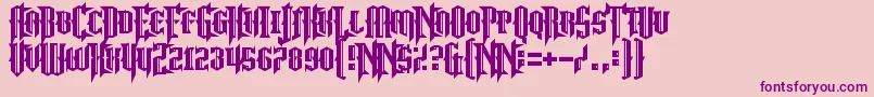 NoMoreJustice Font – Purple Fonts on Pink Background