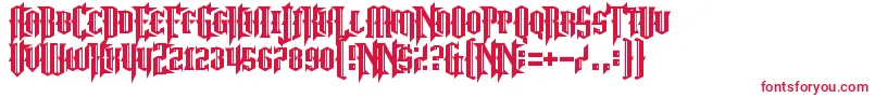 NoMoreJustice Font – Red Fonts on White Background