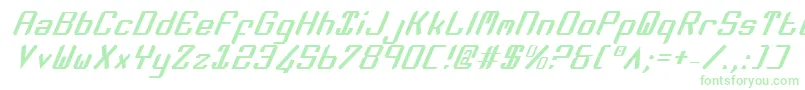 Шрифт ZeeLanceItalic – зелёные шрифты