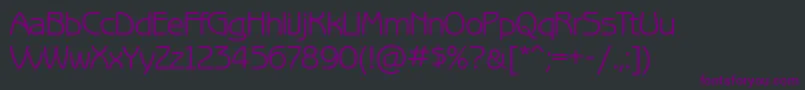 Fonte BenguiatgothiccttRegular – fontes roxas em um fundo preto