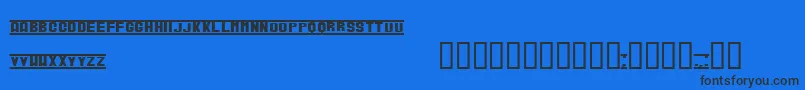 Verubl Font – Black Fonts on Blue Background