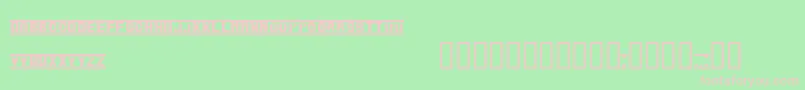 Verubl Font – Pink Fonts on Green Background