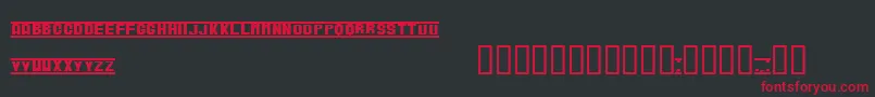 Verubl Font – Red Fonts on Black Background