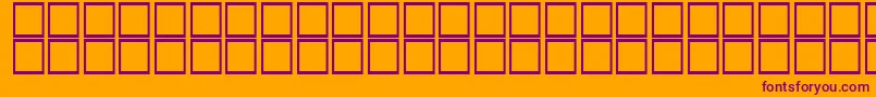 Othmani Font – Purple Fonts on Orange Background
