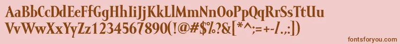 MramormediumBold Font – Brown Fonts on Pink Background