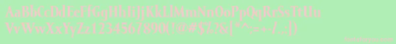 MramormediumBold Font – Pink Fonts on Green Background