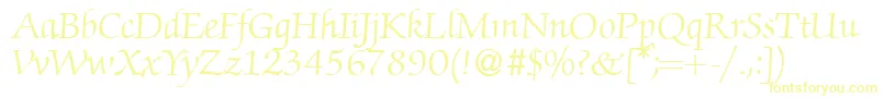 Шрифт ZabriskiescriptRegularDb – жёлтые шрифты