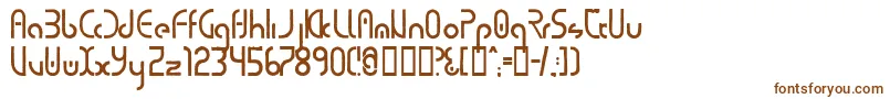 Шрифт Purecirc – коричневые шрифты на белом фоне