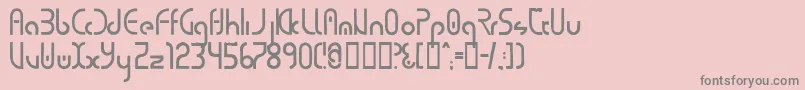 Purecirc Font – Gray Fonts on Pink Background